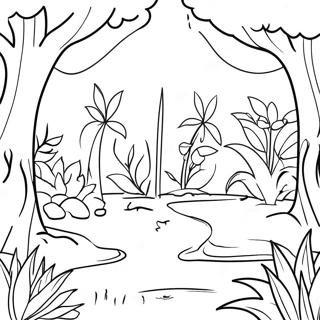 Beautiful Garden Of Eden Coloring Page 47014-37536