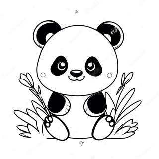 Kawaii Panda Coloring Pages