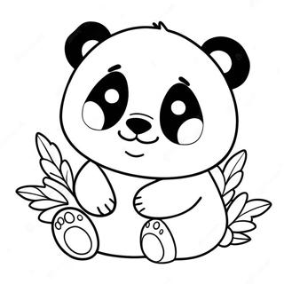 Kawaii Panda Coloring Page 47033-37547