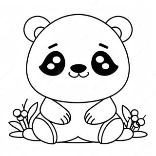 Kawaii Panda Coloring Page 47033-37548