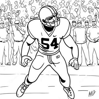 Alabama Crimson Tide Player In Action Coloring Page 47044-37559