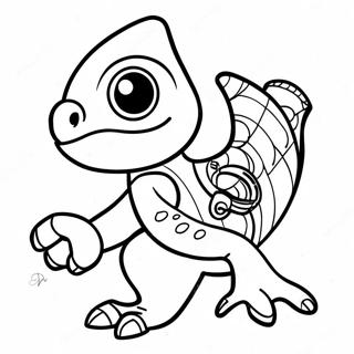 Espio The Chameleon In Action Coloring Page 47064-37573