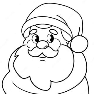 Funny Christmas Santa Claus Coloring Page 4706-3879