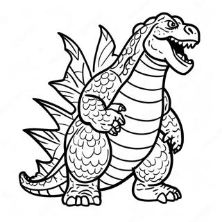 Realistic Godzilla Coloring Page 47073-37583