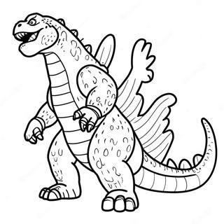 Realistic Godzilla Coloring Page 47073-37584