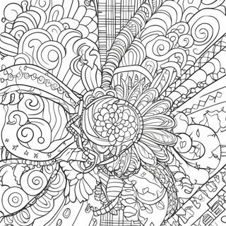 Colorful Chain Patterns Coloring Page 47104-37604