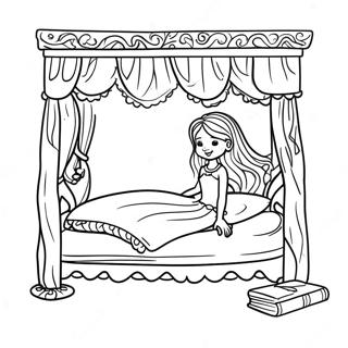 Princess And The Pea Coloring Pages