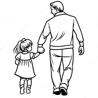 Daddy And Daughter Coloring Pages