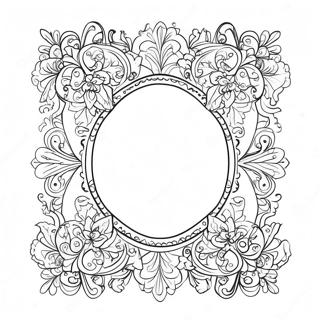 Decorative Picture Frame Coloring Page 47133-37626