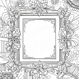 Decorative Picture Frame Coloring Page 47133-37627