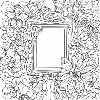 Decorative Picture Frame Coloring Page 47133-37628