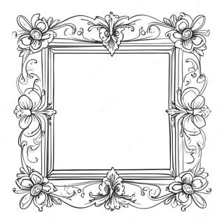 Vintage Picture Frame Coloring Page 47134-37629