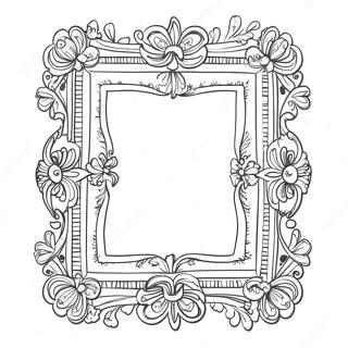 Vintage Picture Frame Coloring Page 47134-37630