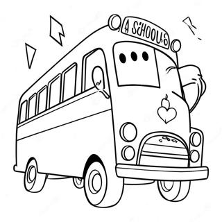 Magic School Bus Coloring Page 4716-3884