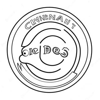 Cincinnati Reds Logo Coloring Page 47173-37659