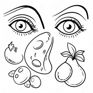 Five Senses Coloring Page 47183-37667