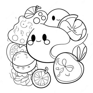 Colorful Taste Buds Coloring Page 47184-37669