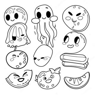 Colorful Taste Buds Coloring Page 47184-37672