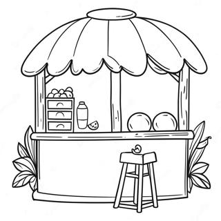 Lemonade Stand Coloring Pages