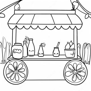 Lemonade Stand Coloring Page 47193-37674