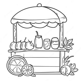 Lemonade Stand Coloring Page 47193-37675