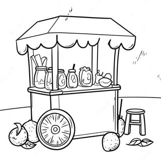 Lemonade Stand Coloring Page 47193-37676