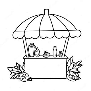 Sunny Lemonade Stand Coloring Page 47194-37680