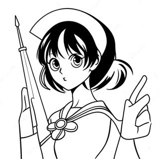 Sailor Saturn In Action Coloring Page 47224-37702