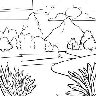 Colorful Indiana Landscape Coloring Page 47234-37712