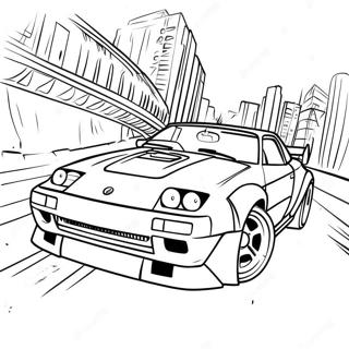 Need For Speed Drift Car Coloring Page 47244-37717