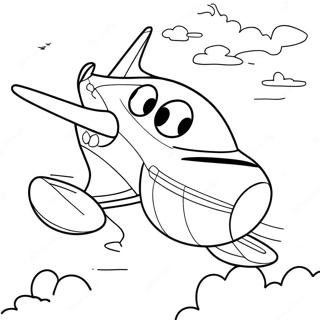 Jay Jay The Jet Plane Coloring Page 47253-37727