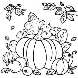 Harvest Festival Coloring Page 4726-3892