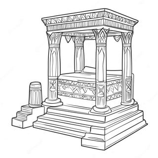 Solomon's Temple Furniture Coloring Pages