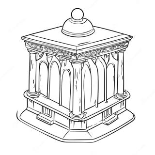 Golden Lampstand Of Solomon S Temple Coloring Page 47274-37737