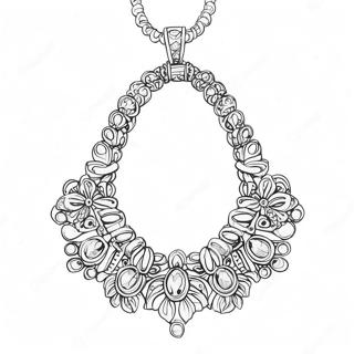 Necklace Coloring Pages