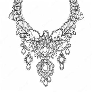 Necklace Coloring Page 47283-37747