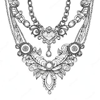 Necklace Coloring Page 47283-37748