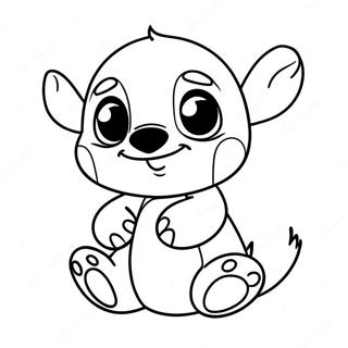 Cute Baby Stitch Coloring Page 47293-37753