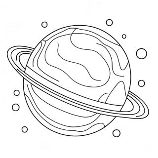 Colorful Uranus Planet Coloring Page 47304-37768