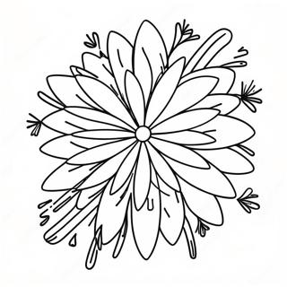 Colorful Fireworks Display Coloring Page 47314-37772