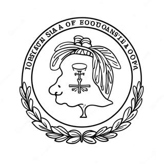 Iowa State Flag Coloring Page 47323-37778