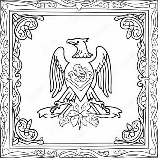 Iowa State Flag Coloring Page 47323-37779