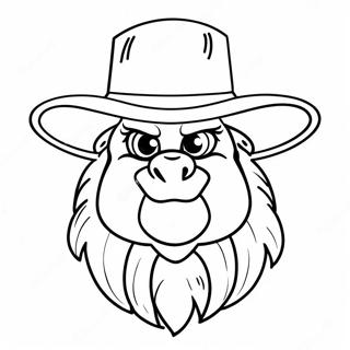 Iowa State University Mascot Coloring Page 47324-37782