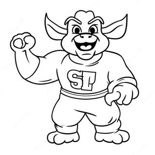 Iowa State University Mascot Coloring Page 47324-37784