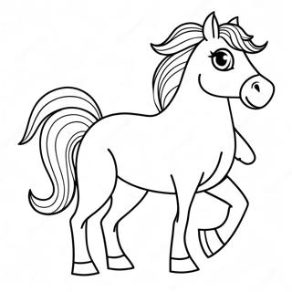 Beautiful Horse Coloring Page 47363-37809