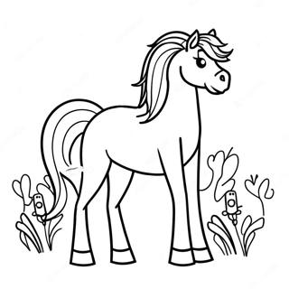 Beautiful Horse Coloring Page 47363-37810