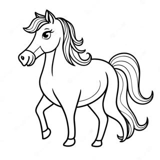 Beautiful Horse Coloring Page 47363-37811