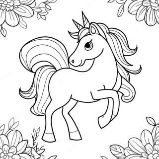 Majestic Unicorn Coloring Page 47364-37815