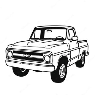 Chevy C10 Classic Truck Coloring Page 47383-37823