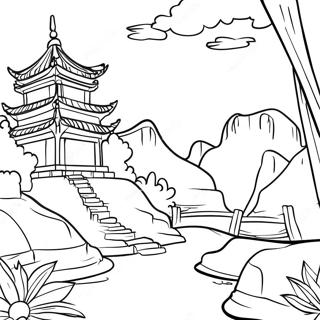 China Landscape Coloring Page 47413-37851